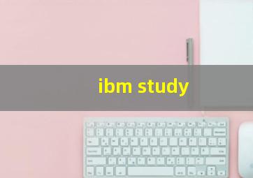 ibm study